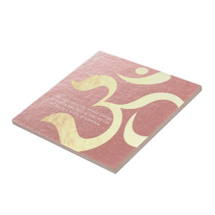 Yoga Meditation Instructor Life Coach OM Quotes Tile