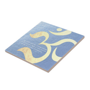 Yoga Meditation Instructor Life Coach OM Quotes Tile