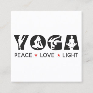 Yoga Meditation Instructor Life Coach Square Business Card