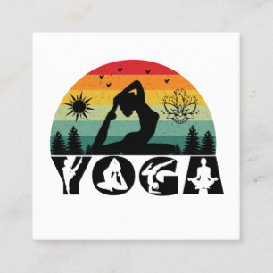Yoga Meditation Instructor Life Coach Square Business Card