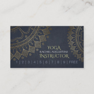 YOGA Meditation Instructor Loyalty Punch Mandala