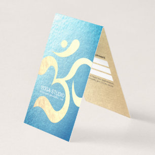 Yoga Meditation Instructor OM Symbol Price List Business Card