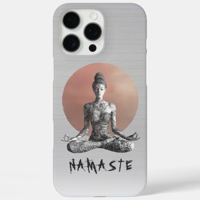 Yoga Meditation Instructor Reiki Master Lotus Pose Case-Mate iPhone Case (Back)