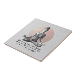 Yoga Meditation Instructor Reiki Master Lotus Pose Tile