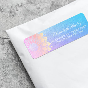 Yoga Meditation Instructor Rose Gold Foil Mandala