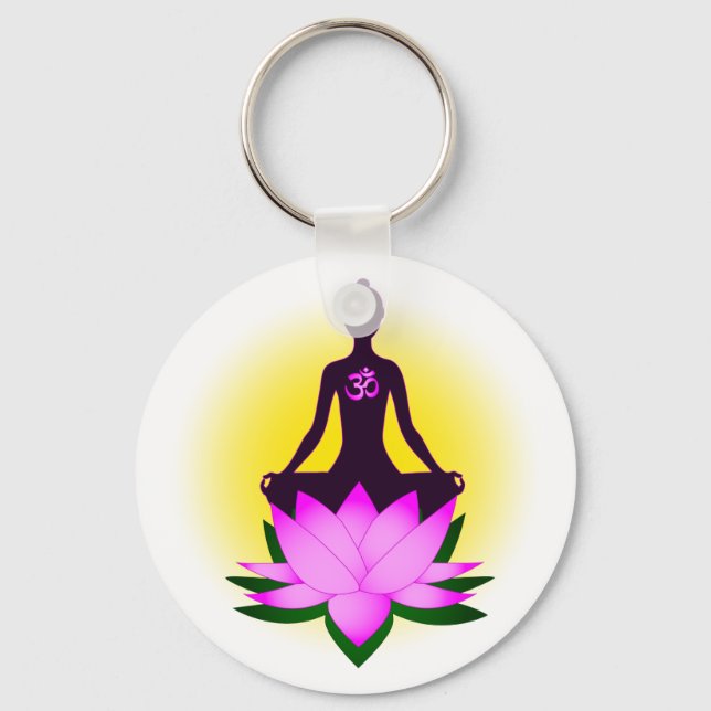 Yoga meditation key ring (Front)