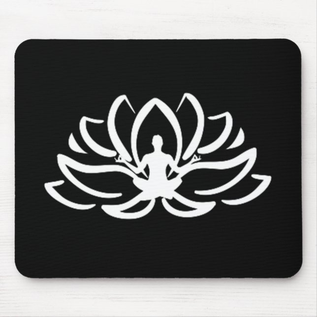Yoga Meditation Lotus Mouse Mat (Front)