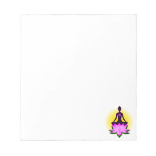 Yoga meditation notepad