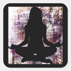Yoga Meditation OHM Stickers