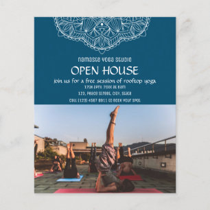 Yoga Meditation Open House Promotional Photo Flyer