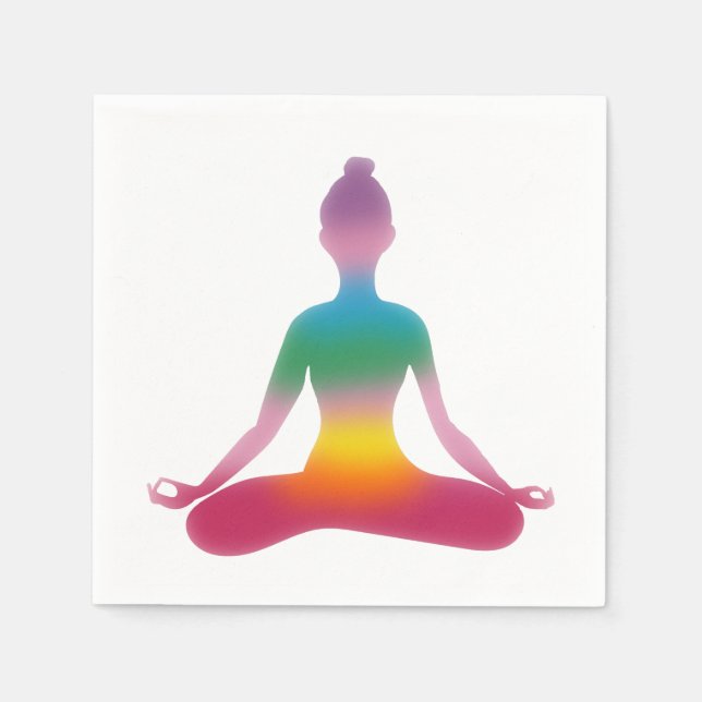 Yoga, meditation  Paper Napkins (Front)