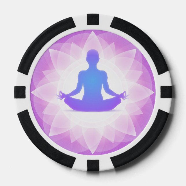 Yoga Meditation Poker Chips (Front)