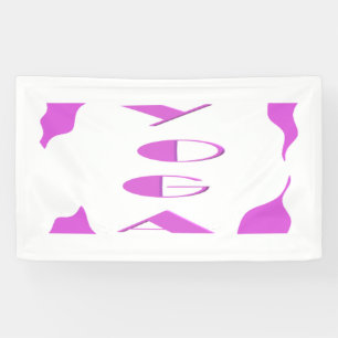 Yoga meditation relaxation pale purple white yoga  banner