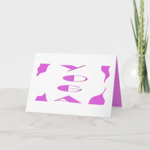 Yoga meditation relaxation pale purple white yoga card