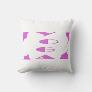 Yoga meditation relaxation pale purple white yoga cushion