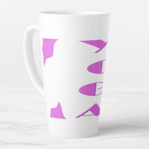 Yoga meditation relaxation pale purple white yoga  latte mug