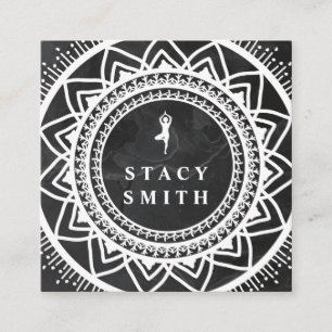 Yoga   Meditation Retreat   Mandala Square Business Card