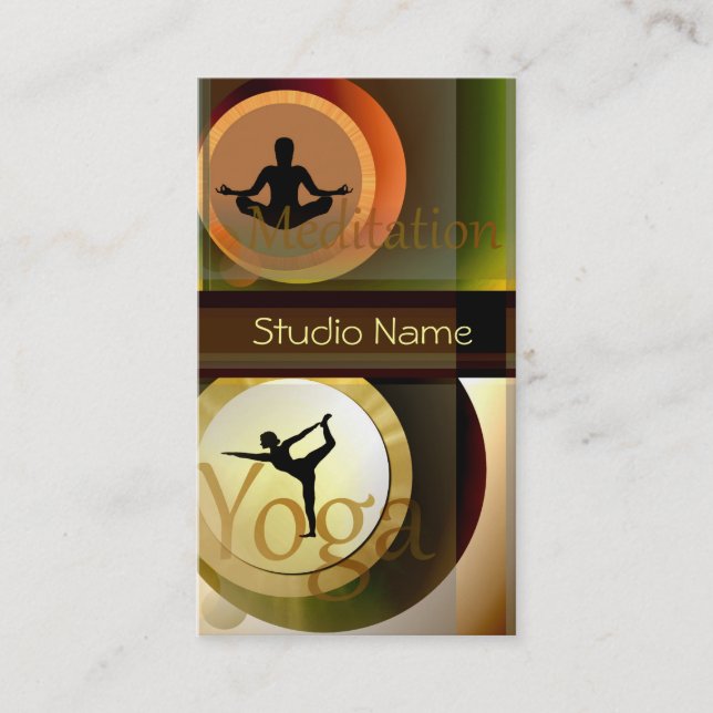 Yoga Meditation studio buisness card (Front)