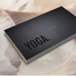 Yoga & Meditation Teacher Elegant Dark Business Card<br><div class="desc">Yoga & Meditation Teacher Elegant Dark Business Card.</div>