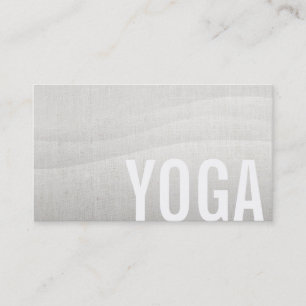 Yoga & Meditation Teacher Elegant Flowing Business Card
