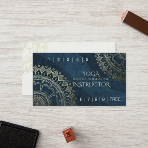 Yoga Meditation Teacher Gold Mandala Loyalty Punch
