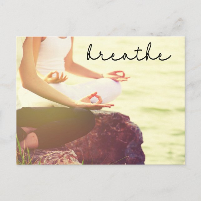 Yoga Meditation the index finger Birthday Card (Front)