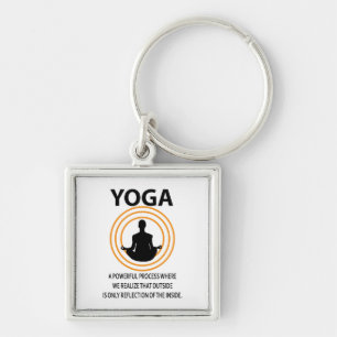 Yoga Meditation Yoga Key Ring