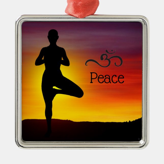 Yoga Metal Ornament (Front)
