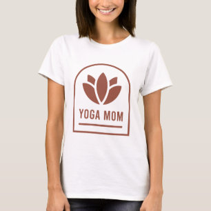 Yoga mom mother lotus flower boho aesthetic T-Shirt
