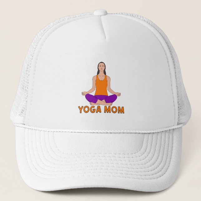 Yoga Mom Trucker Hat (Front)