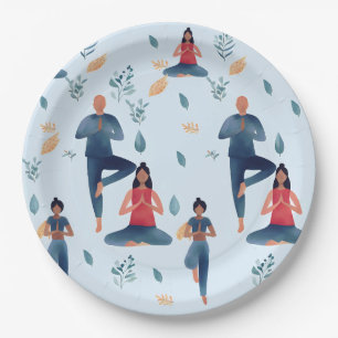 Yoga Mood  Paper Plate