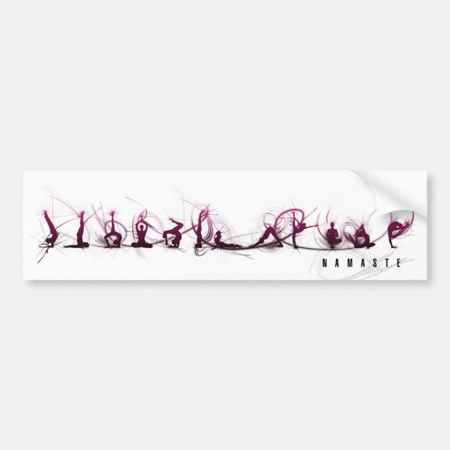 Yoga move bumper sticker (Front)