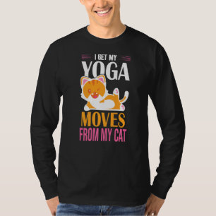 Yoga Moves From My Cat Funny Cat T-Shirt