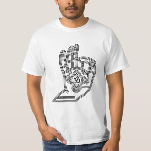 Yoga Mudra with Om and Your Name T-Shirt