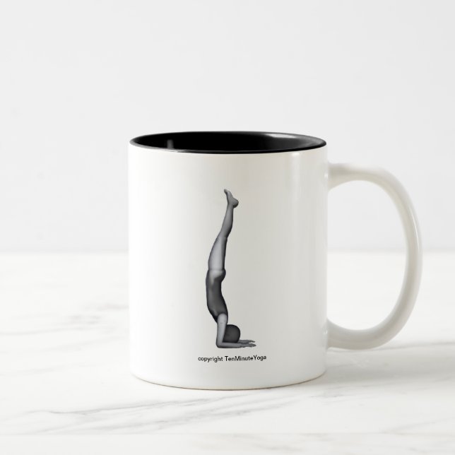 Yoga Mug - Peacock Pose (Right)