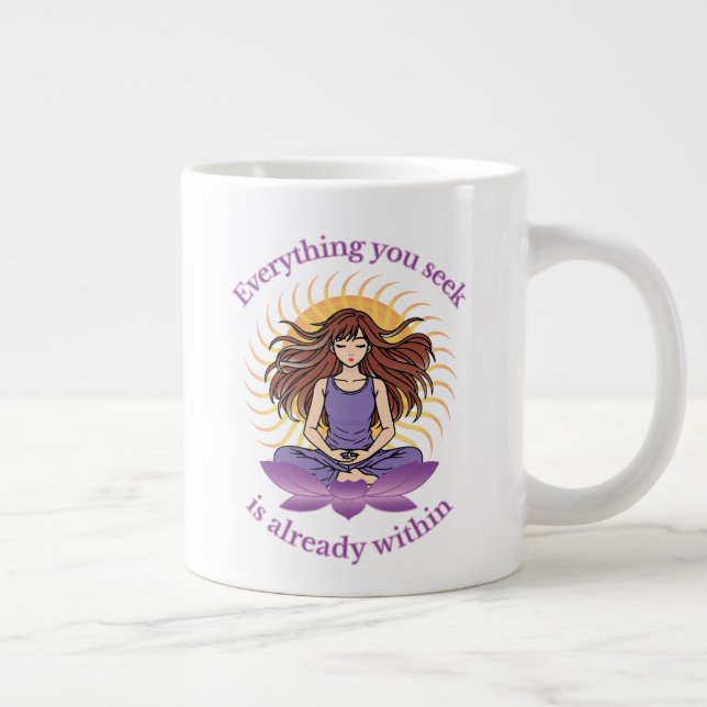 Yoga Mug – Spiritual Gift for Women, Calm Vibes (Right)