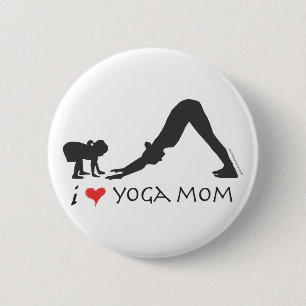 Yoga Mum 6 Cm Round Badge