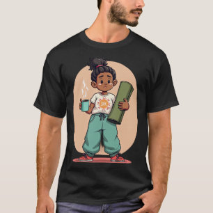Yoga Mum Coffee Addict T T-Shirt