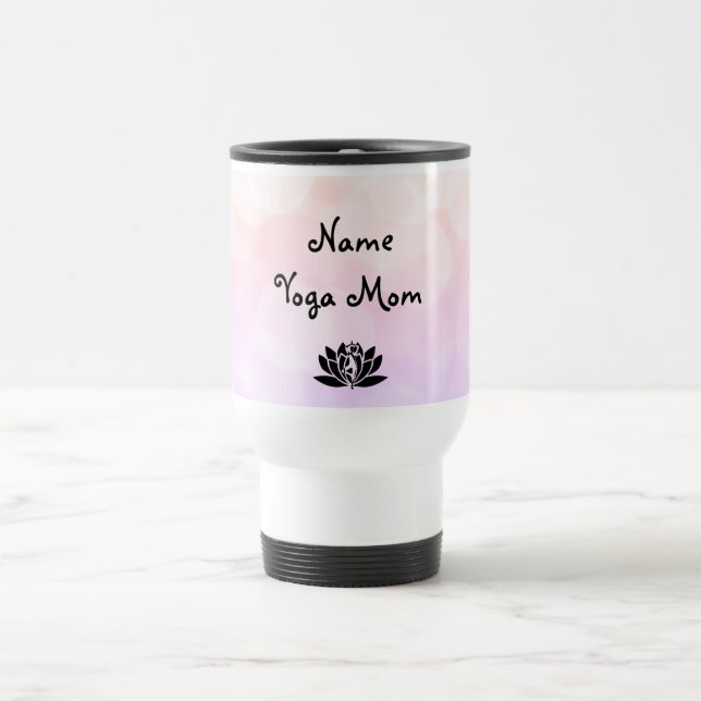 Yoga Mum design Travel Mug (Center)