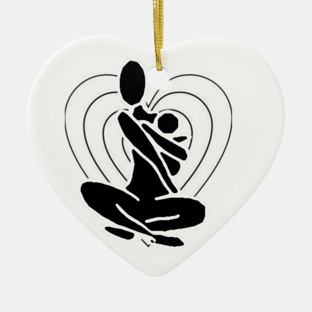 Yoga Mum Ornament (Front)