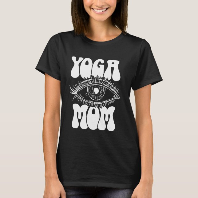 Yoga Mum Vintage Spiritual Yogi T-Shirt (Front)
