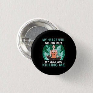 Yoga - My Heart Will Go On 3 Cm Round Badge