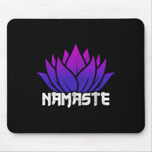 Yoga Namaste Buddha Lotus Flower Buddhism Yogi Bud Mouse Mat