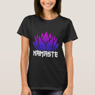 Yoga Namaste Buddha Lotus Flower Buddhism Yogi Bud T-Shirt