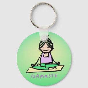 Yoga Namaste Keychain