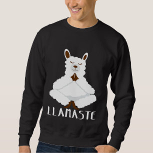 Yoga Namaste Llama Animal Lover Pun Tee