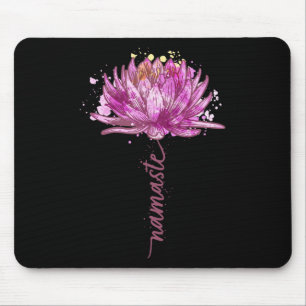 Yoga Namaste Lotus Flower Yoga Water-lily Yoga Sma Mouse Mat