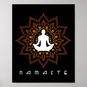 Yoga - Namaste Mandala Buddhism Hinduism Meditatio Poster