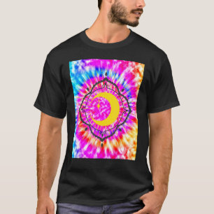 Yoga Namaste Moon Tie Die Buddha 1 T-Shirt