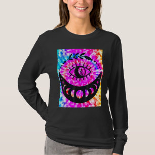Yoga Namaste Moon Tie Die Buddha Eye T-Shirt